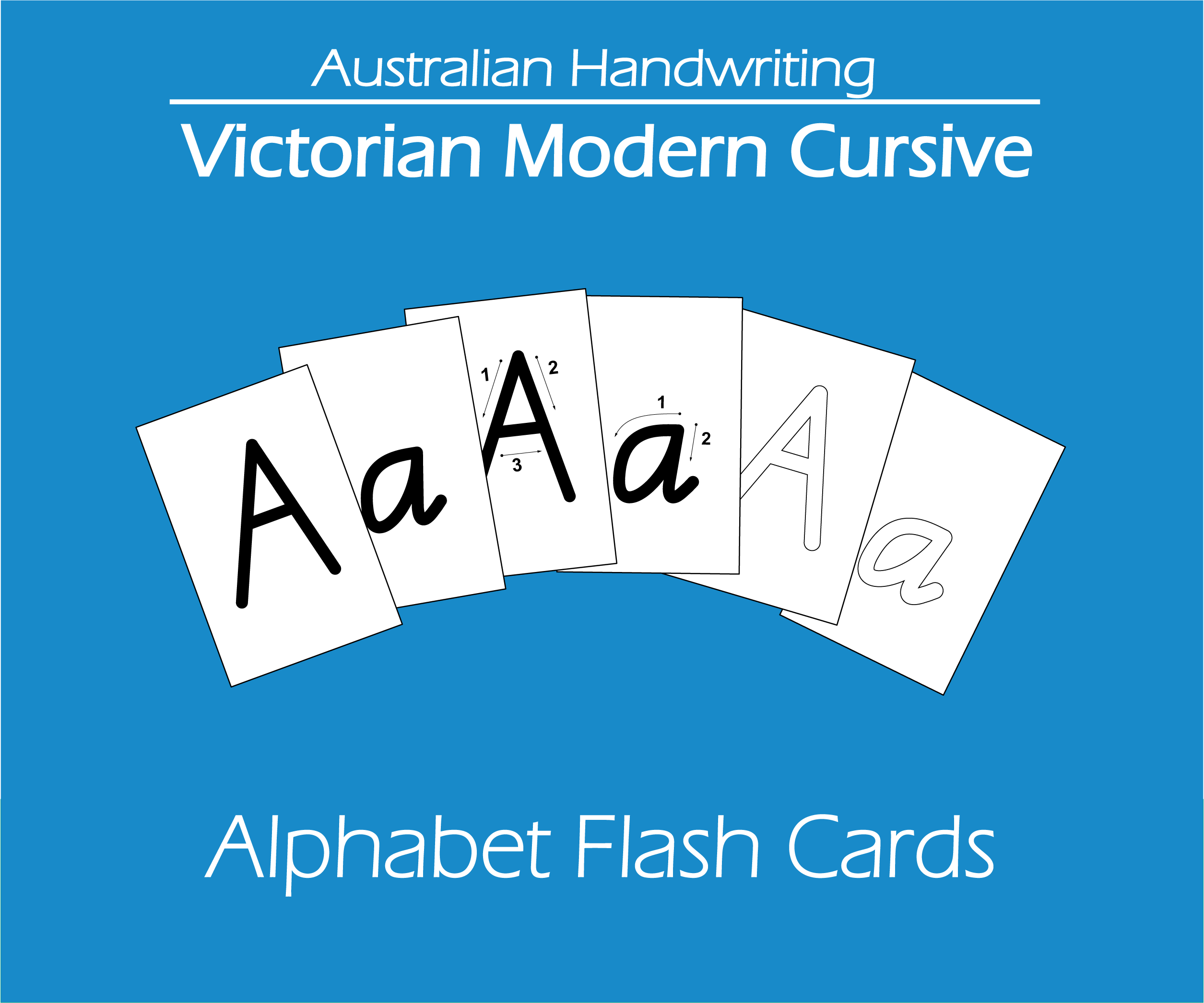 australian handwriting flash cards victorian modern cursive alphabet leostarkids